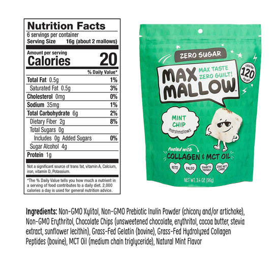 Max Sweets Mint Chip Sugar-Free Marshmallow