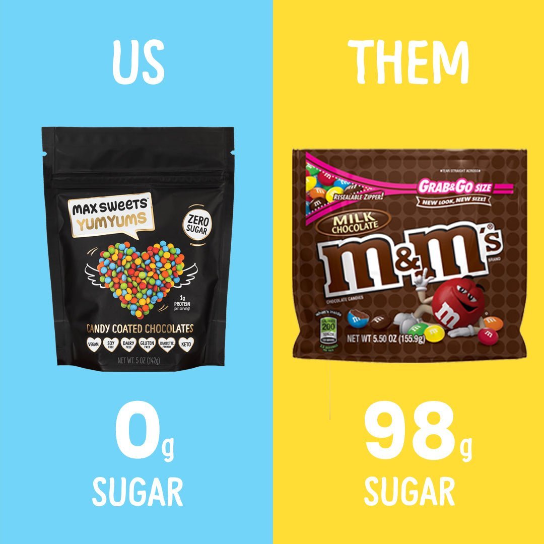 Max Sweets Sugar Free Vegan Chocolate - YumYums