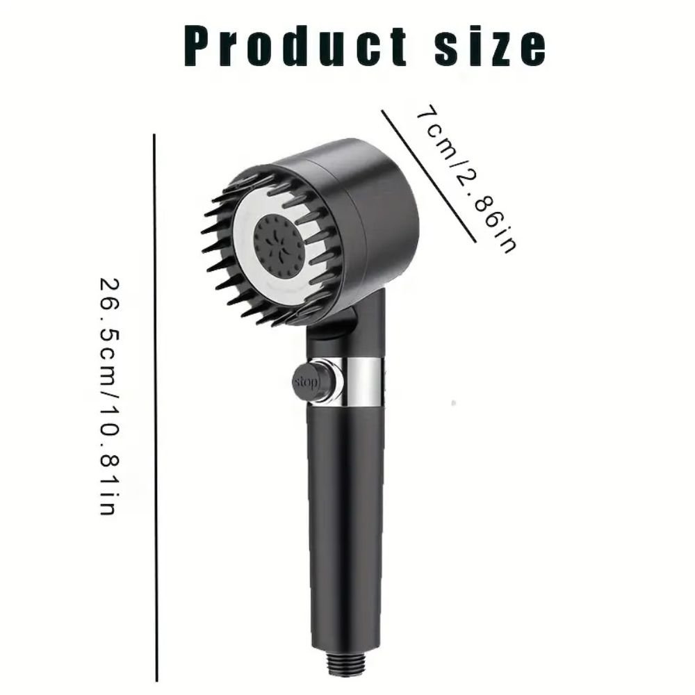 Pressurized Handheld Round Massage Shower Head