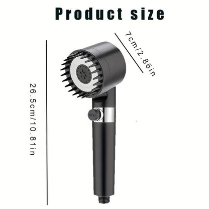 Pressurized Handheld Round Massage Shower Head