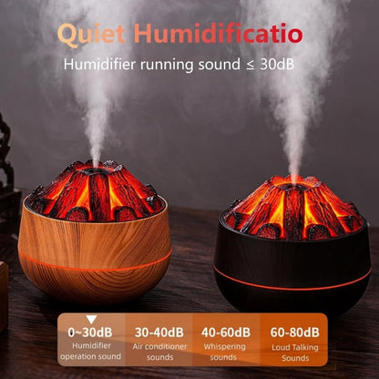 Volcano Lava Charcoal Fire LED Aromatherapy Diffuser