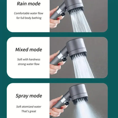 Pressurized Handheld Round Massage Shower Head