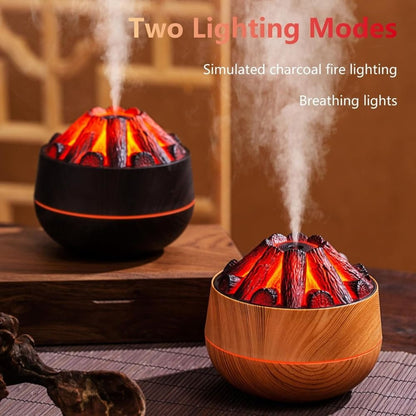 Volcano Lava Charcoal Fire LED Aromatherapy Diffuser