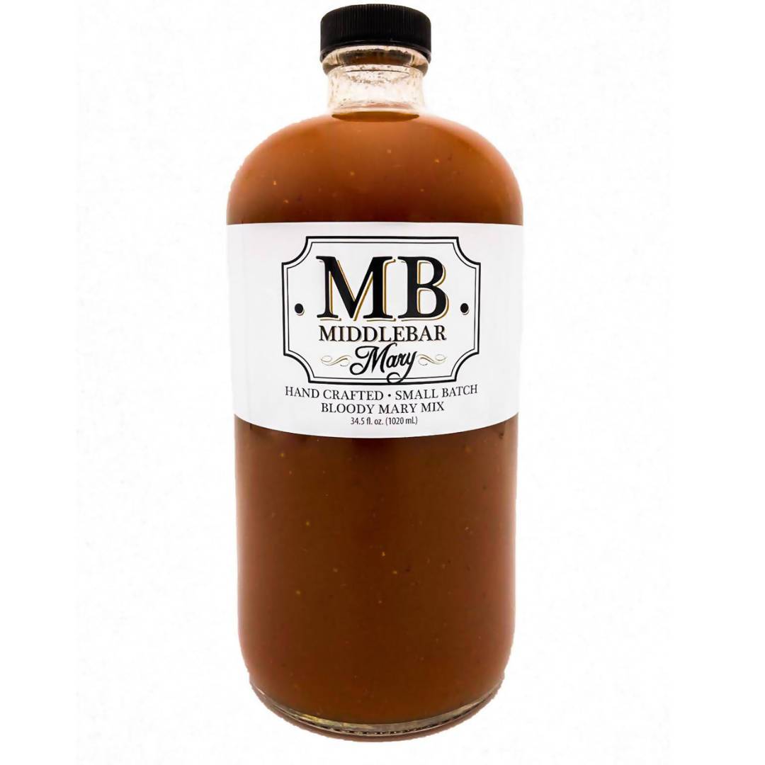 Middle Bar Bloody Mary Mix, Small Batch Hand Made (Mocktail) - 6 Bottles x 16oz