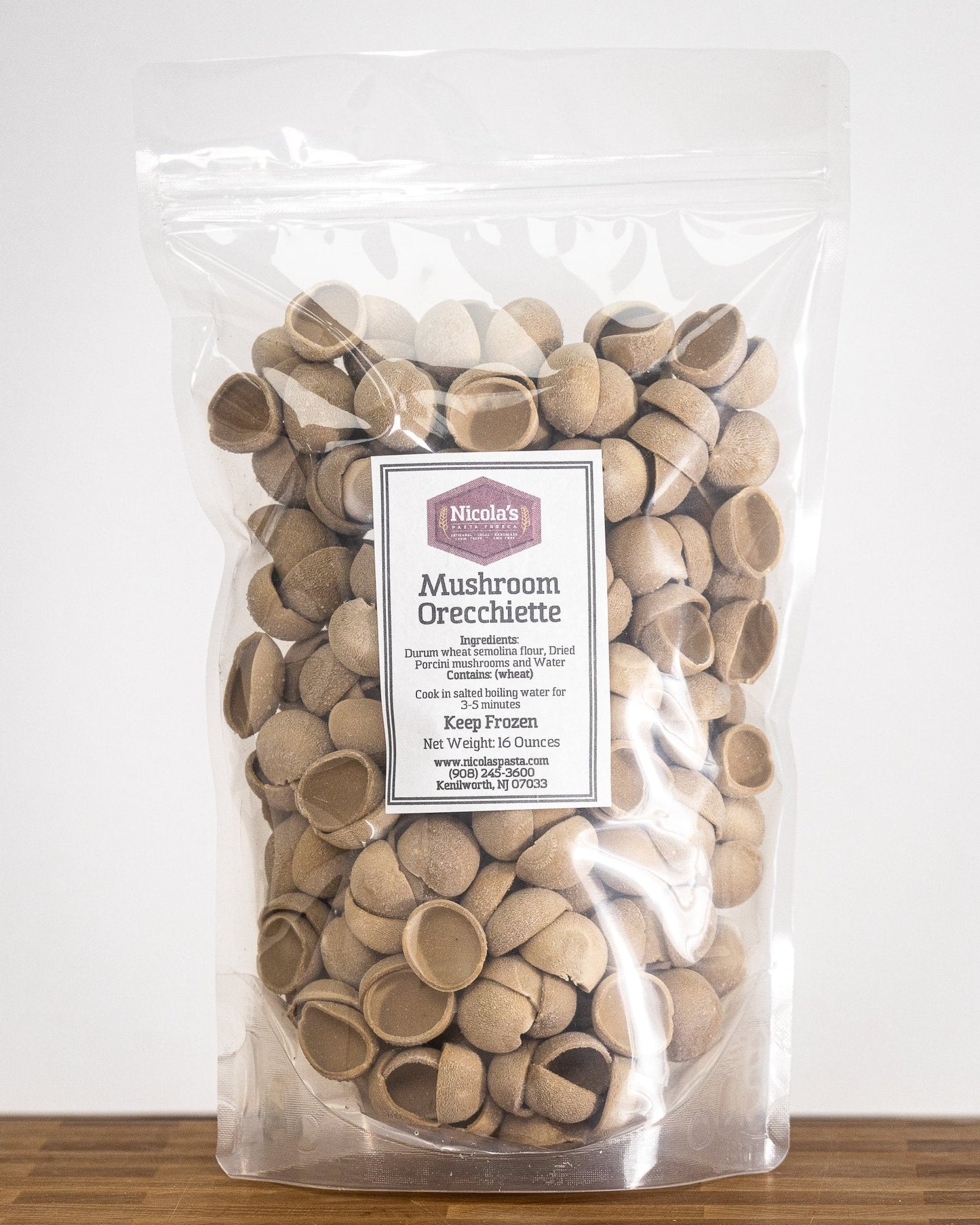 Fresh Mushroom Orecchiette Pasta