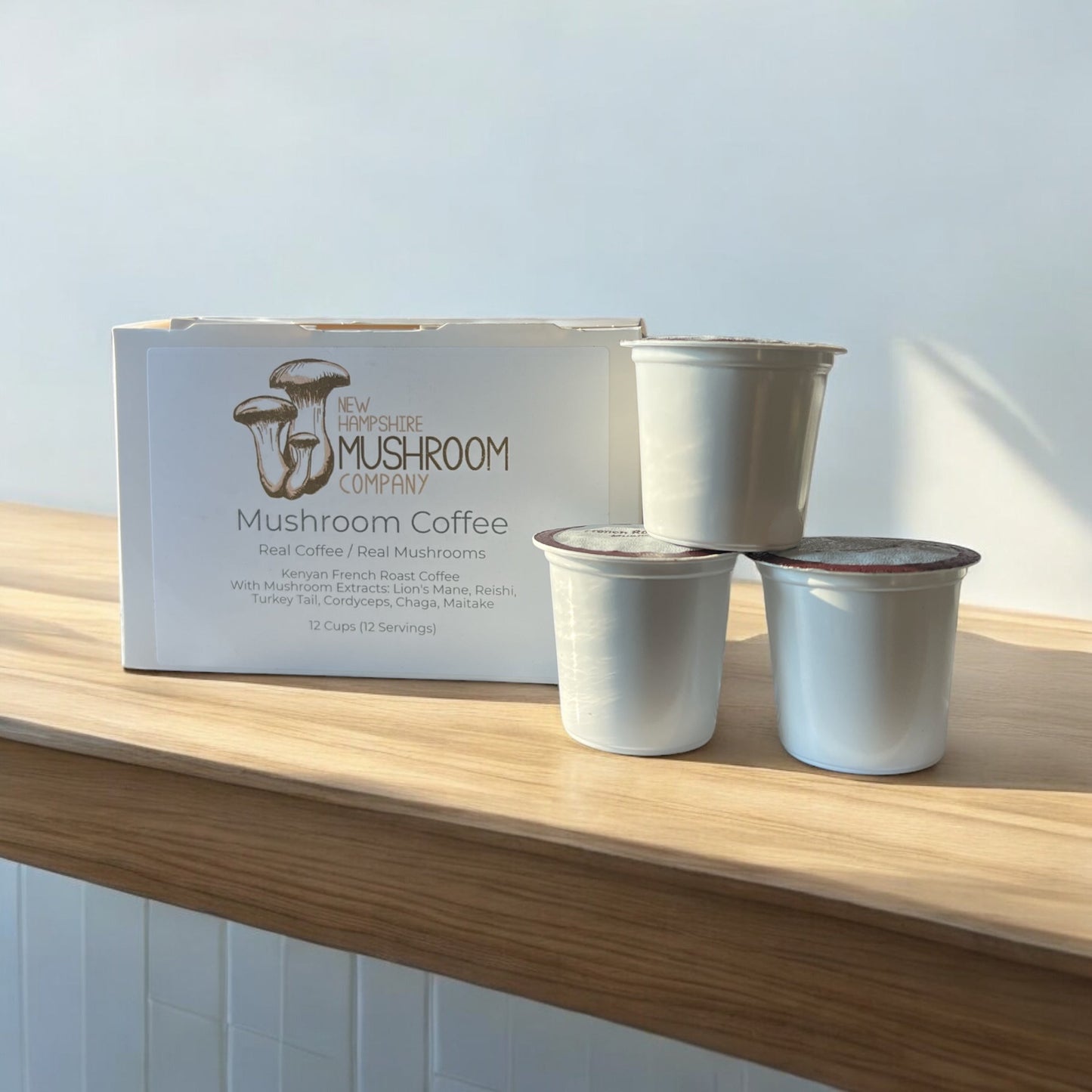 Mushroom Coffee K-Cups – 6 Mushroom Blend for Focus & Immune Support