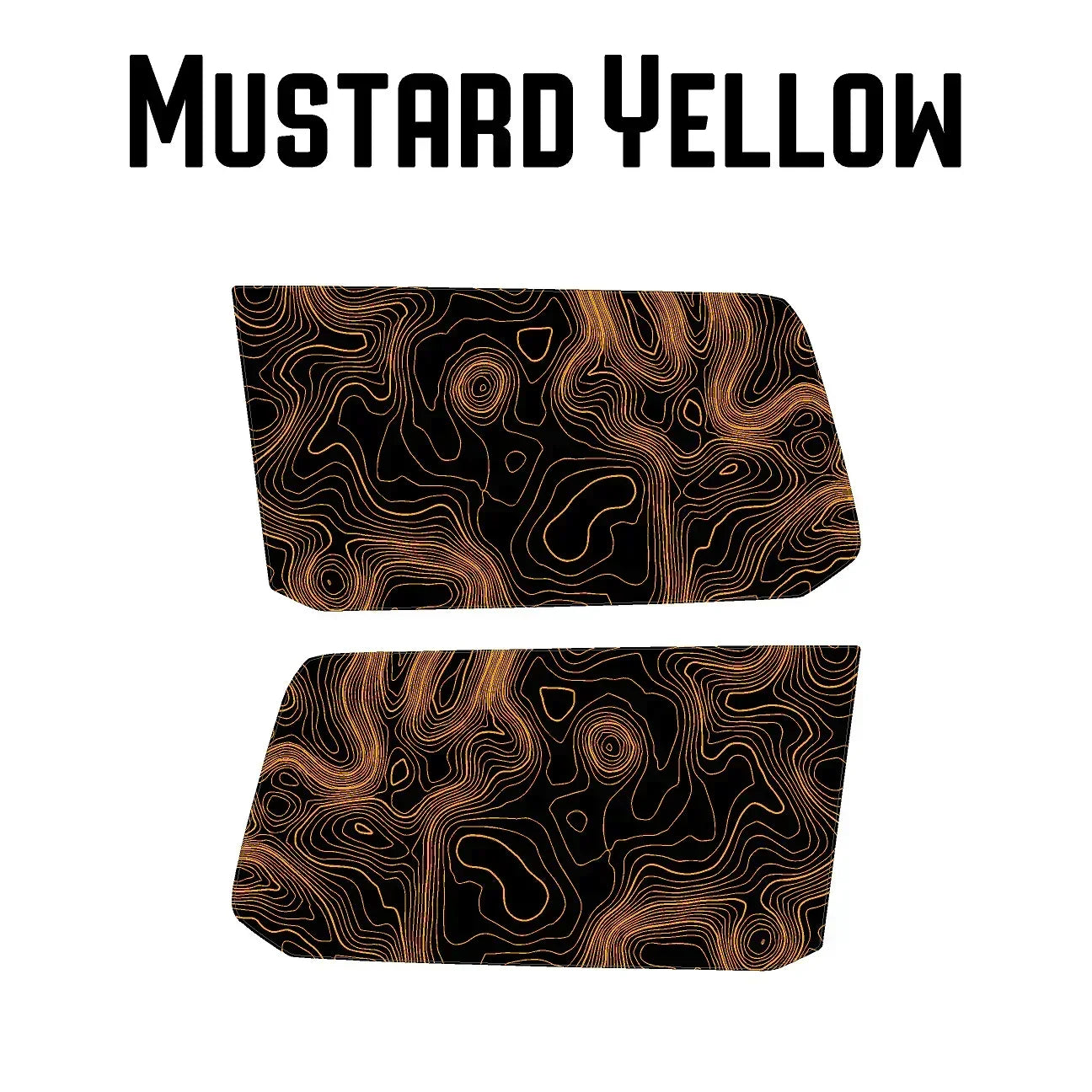 Topographic Rear Window Map Overlays V3 (Perforated) - 2025+ 4Runner