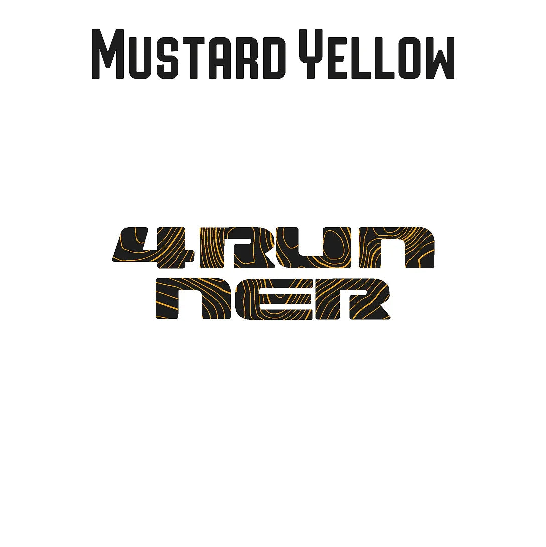 4RUNNER Topographic Rear Liftgate Emblem Overlays - 2025+ 4Runner