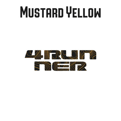 4RUNNER Topographic Rear Liftgate Emblem Overlays - 2025+ 4Runner