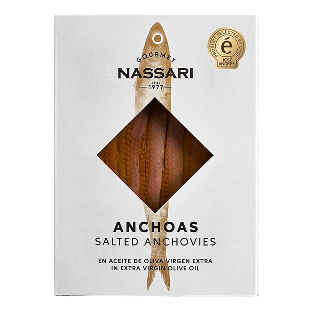Nassari Gourmet - 'Anchoas' Salted Anchovies (60G)
