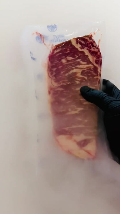 Natural Black Angus Prime NY Strip Steak, Grass Fed (Bulk Case)