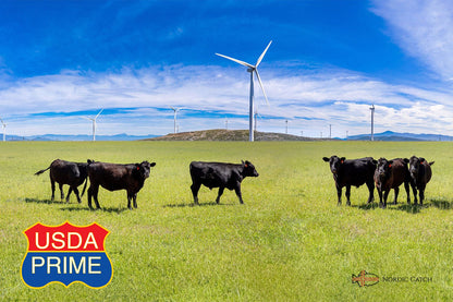 Natural Black Angus Prime Ribeye Steak, Grass Fed (Bulk Case)