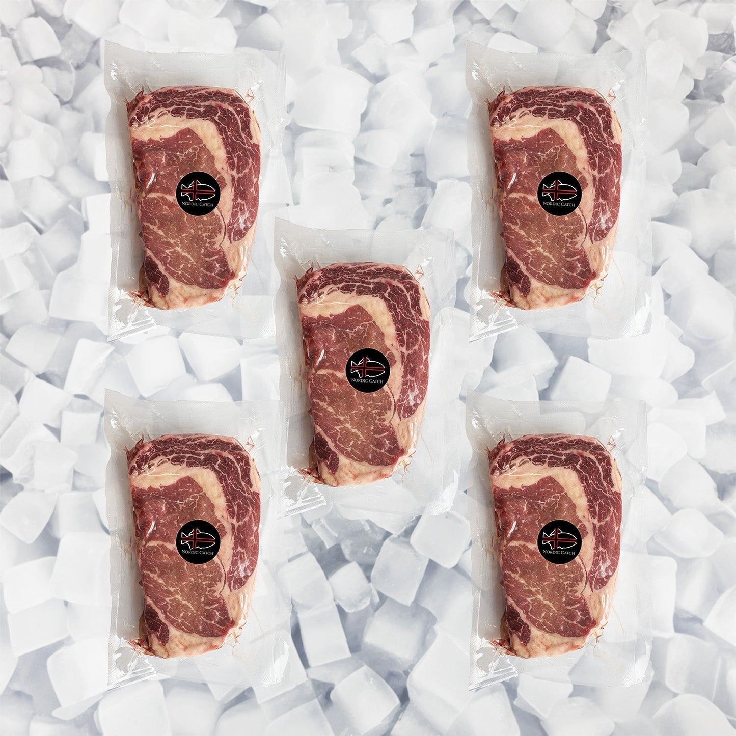 Natural Black Angus Prime Ribeye Steak, Grass Fed (Bulk Case)