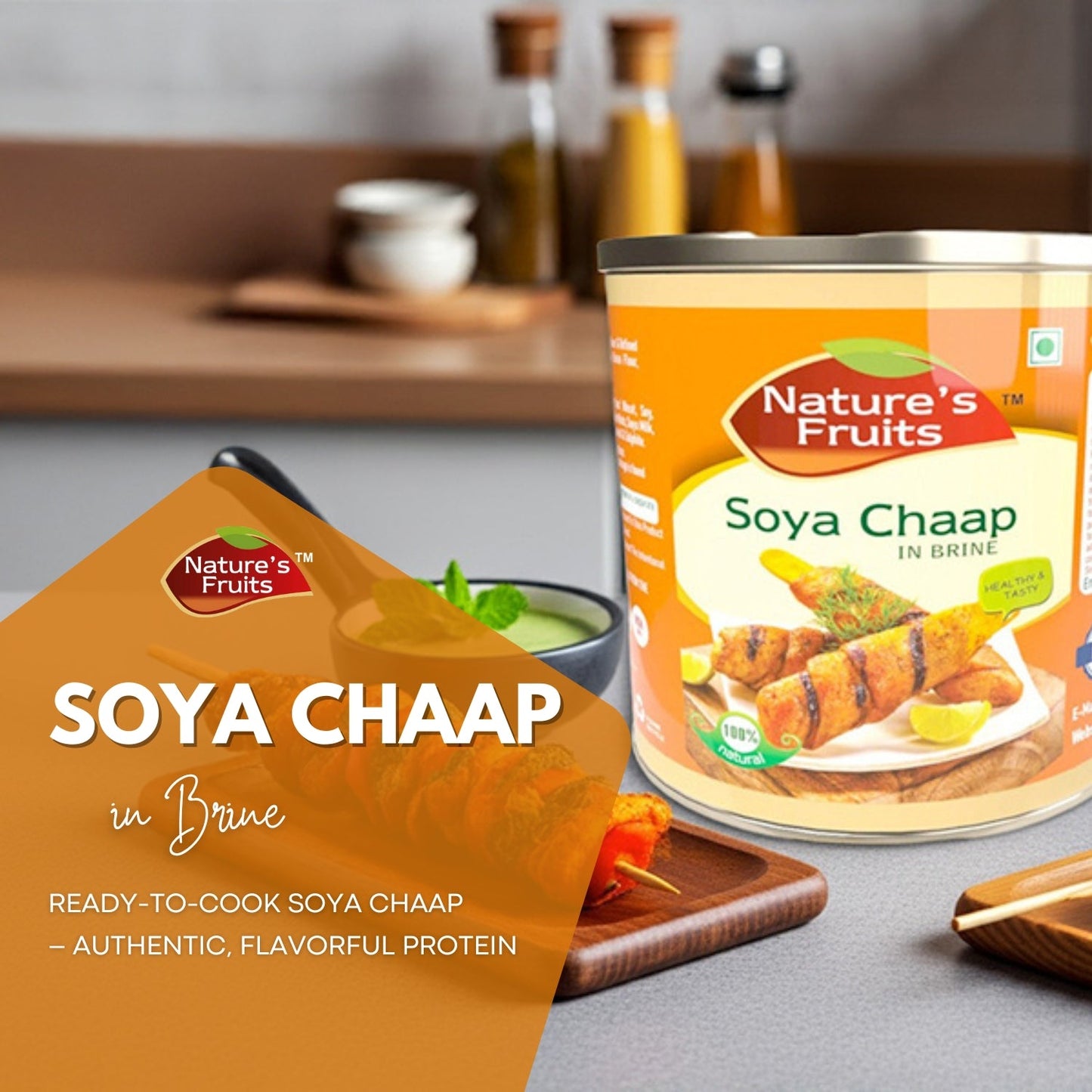 SOYA CHAAP IN BRINE (PlantGrill Sticks) 29.98 oz