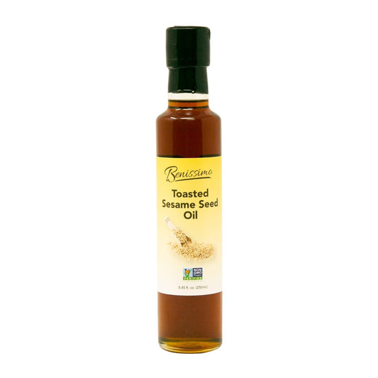 Benissimo Non-GMO Toasted Sesame Seed Oil, Dorica (250mL)
