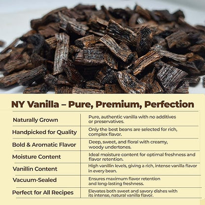 Grade B Vanilla Bean Cuts Bulk for Extract & Baking