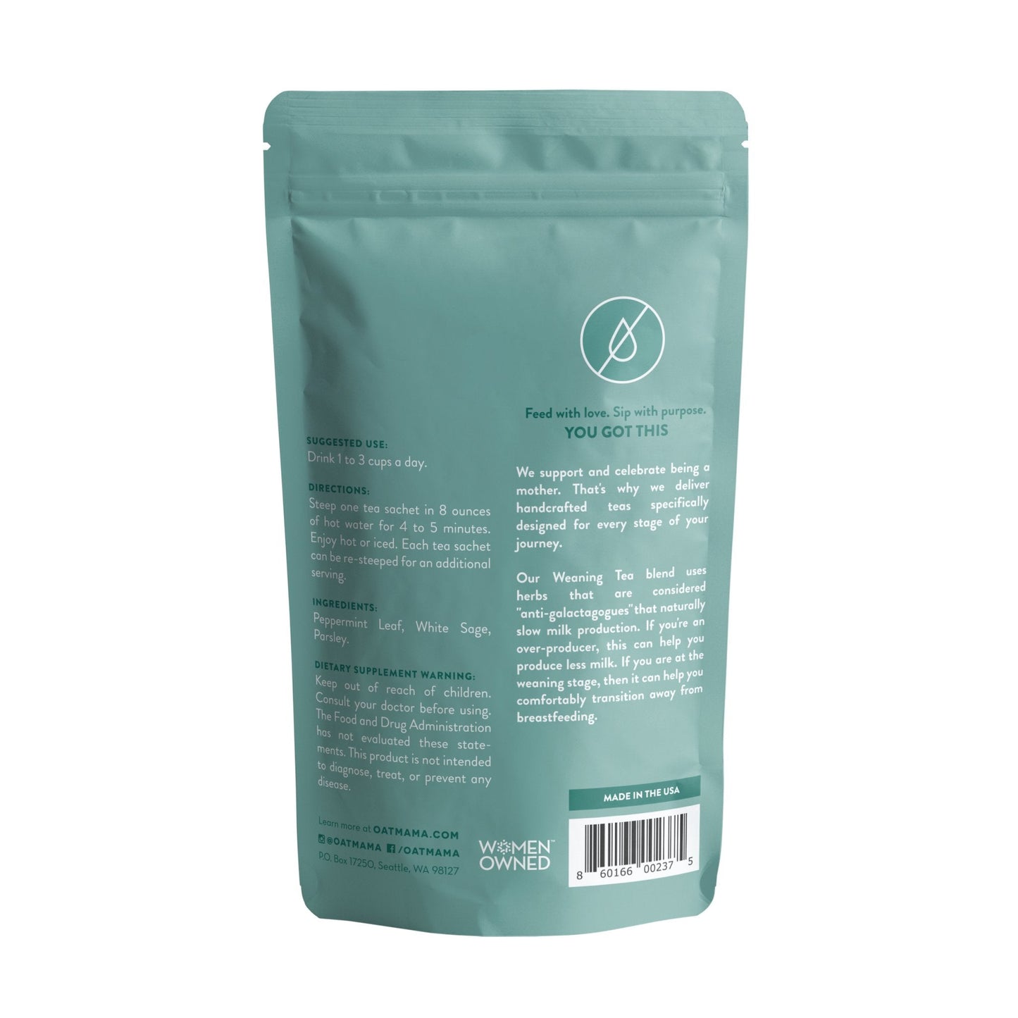 Oat Mama Weaning Tea