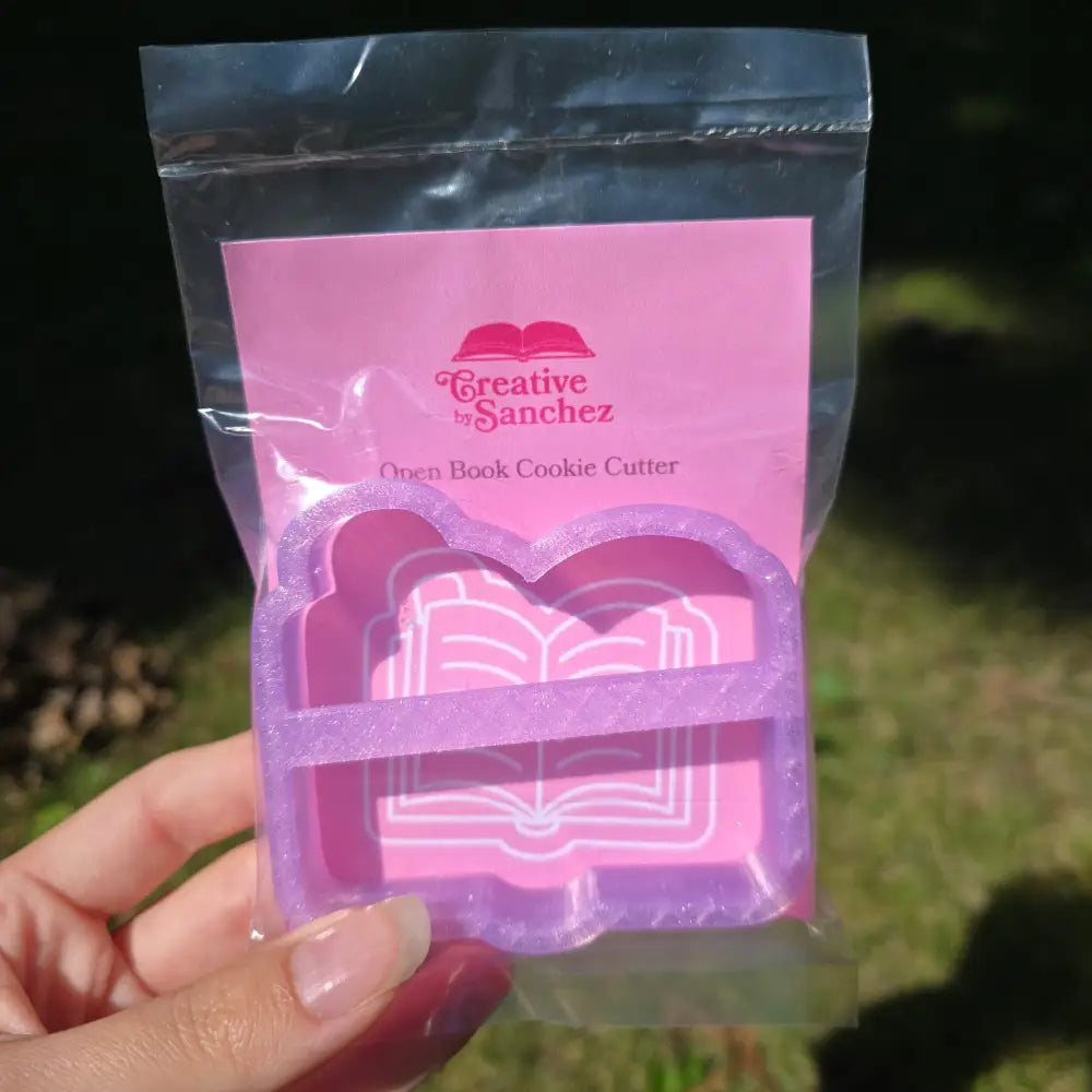 Open Book Cookie Cutter