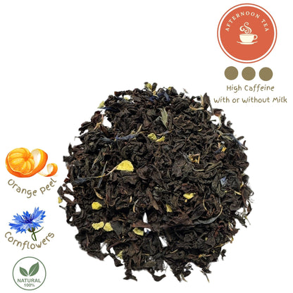 Orangé Noire - Organic Pekoe Black Loose Leaf Tea