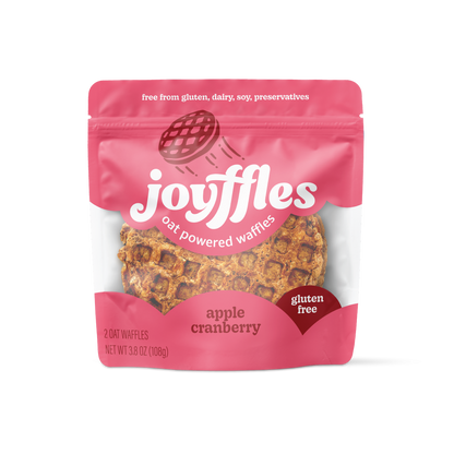Joyffles apple cranberry (tart and sassy) Waffles - 2-piece Pack