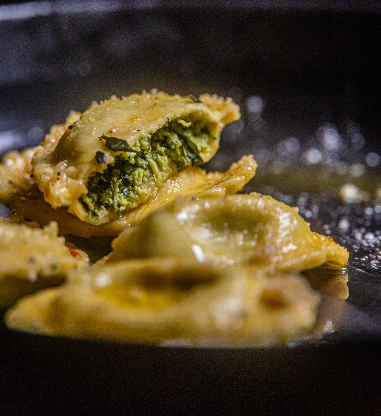 Pea Shoot Ravioli