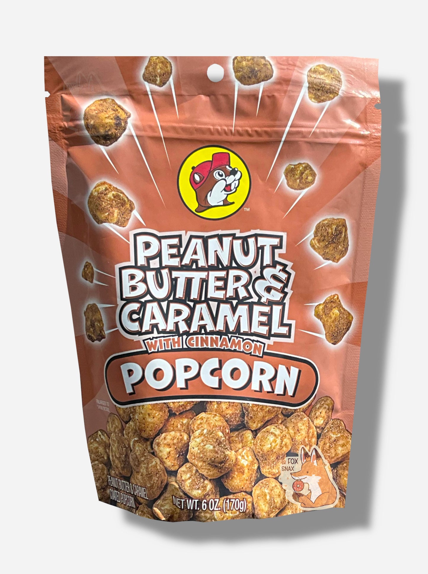 Buc-ee's Peanut Butter & Caramel Popcorn With Cinnamon