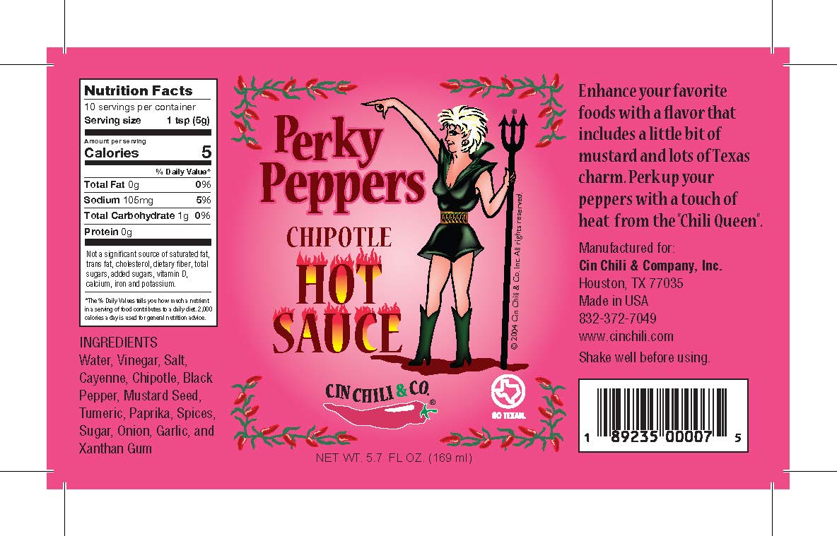 PERKY PEPPERS CHIPOTLE HOT SAUCE