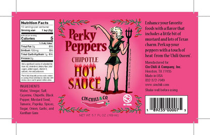 PERKY PEPPERS CHIPOTLE HOT SAUCE