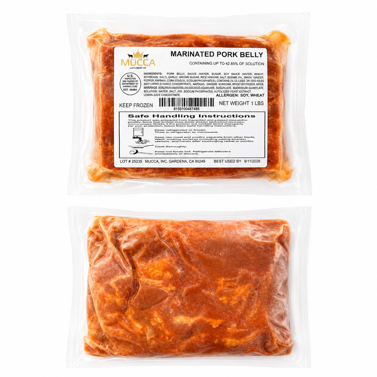 Gochujang Pork Belly (1lb)
