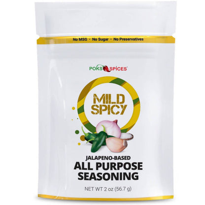 POKS Spices Mild Spicy Jalapeño-Based West African Seasoning - 25 x 2oz