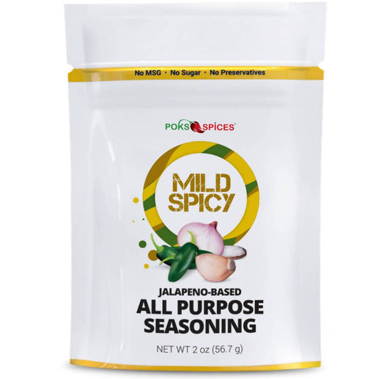 POKS Spices Mild Spicy Jalapeño-Based West African Seasoning - 25 x 2oz