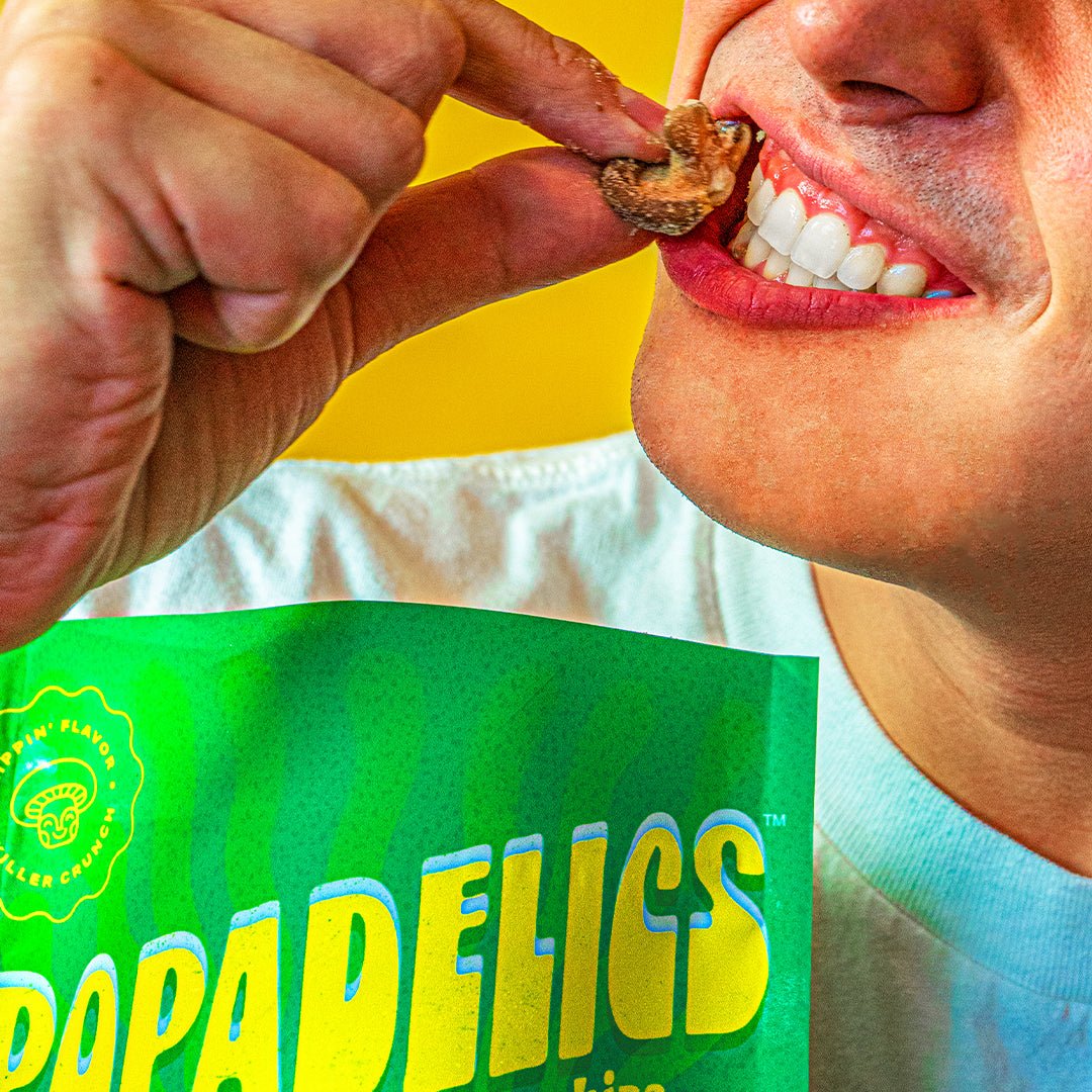 Popadelics Crunchy Mushroom Chips - Rad Rosemary + Salt