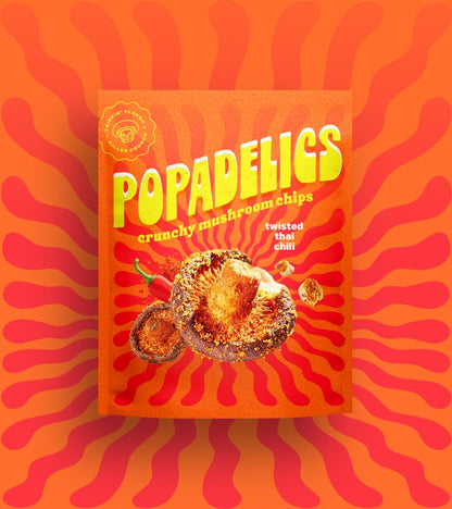 Popadelics Crunchy Mushroom Chips - Twisted Thai Chili
