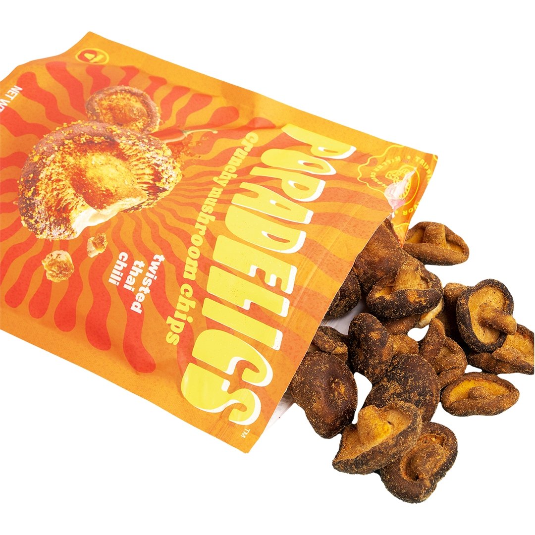Popadelics Crunchy Mushroom Chips - Twisted Thai Chili