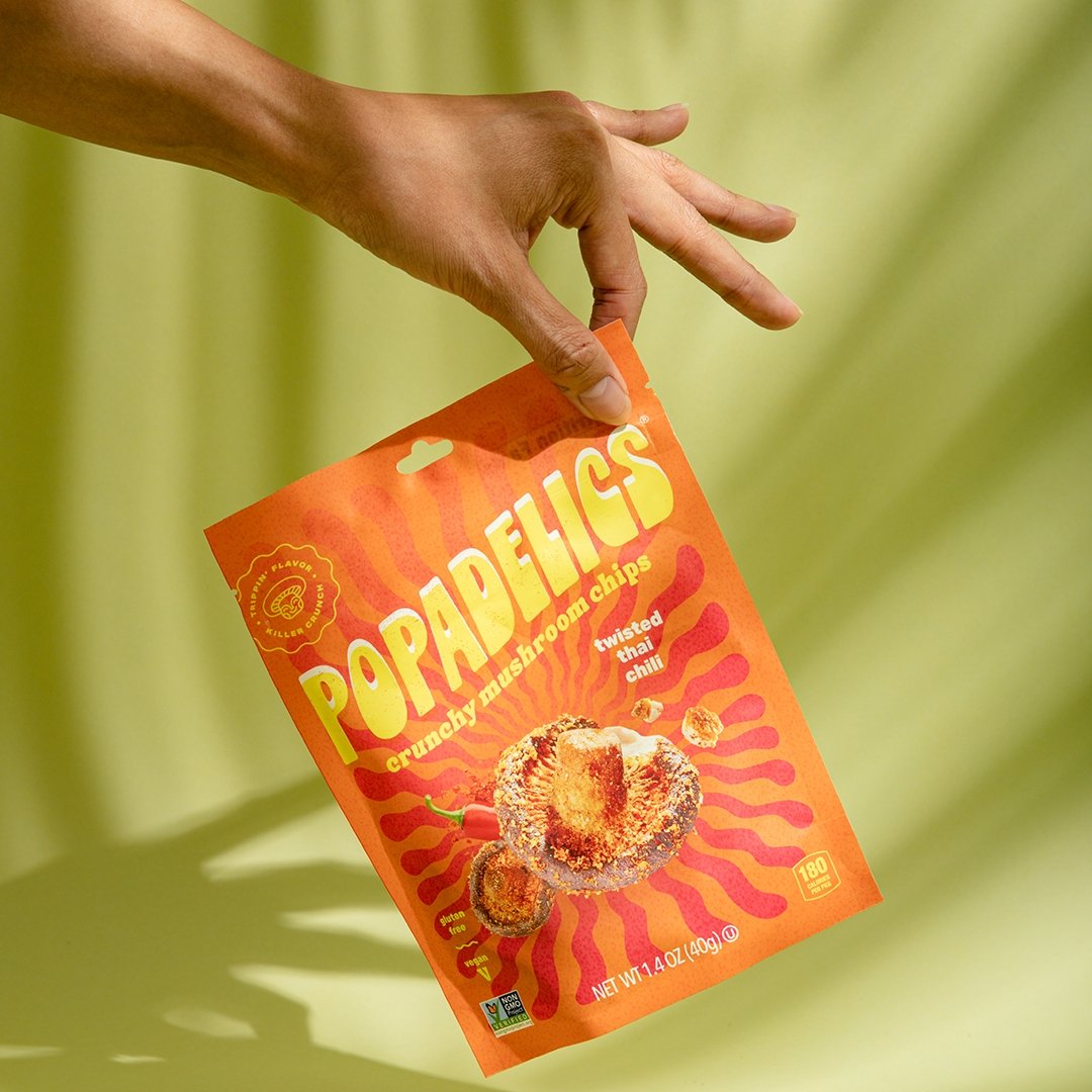 Popadelics Crunchy Mushroom Chips - Twisted Thai Chili