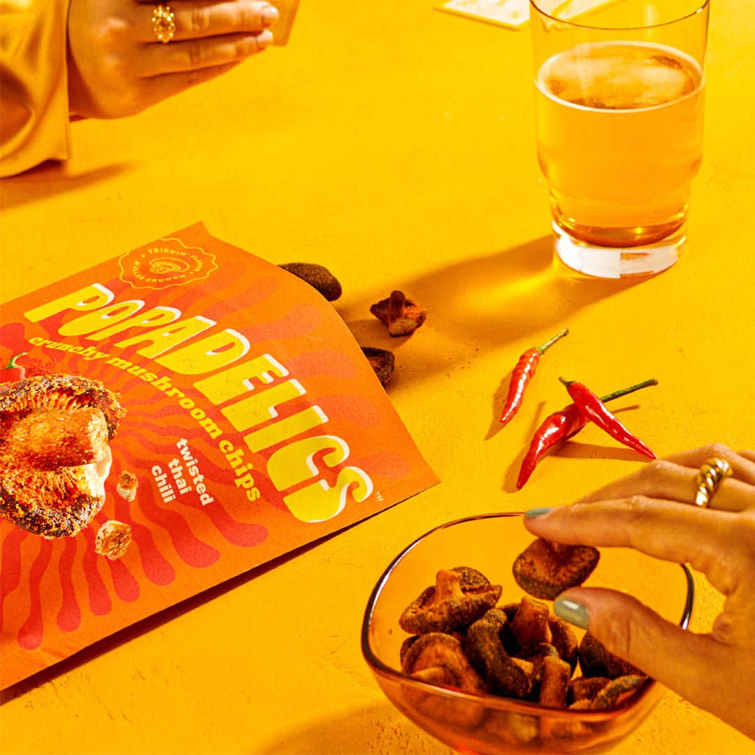 Popadelics Crunchy Mushroom Chips - Twisted Thai Chili