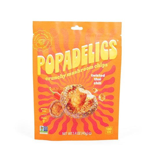 Popadelics Crunchy Mushroom Chips - Twisted Thai Chili