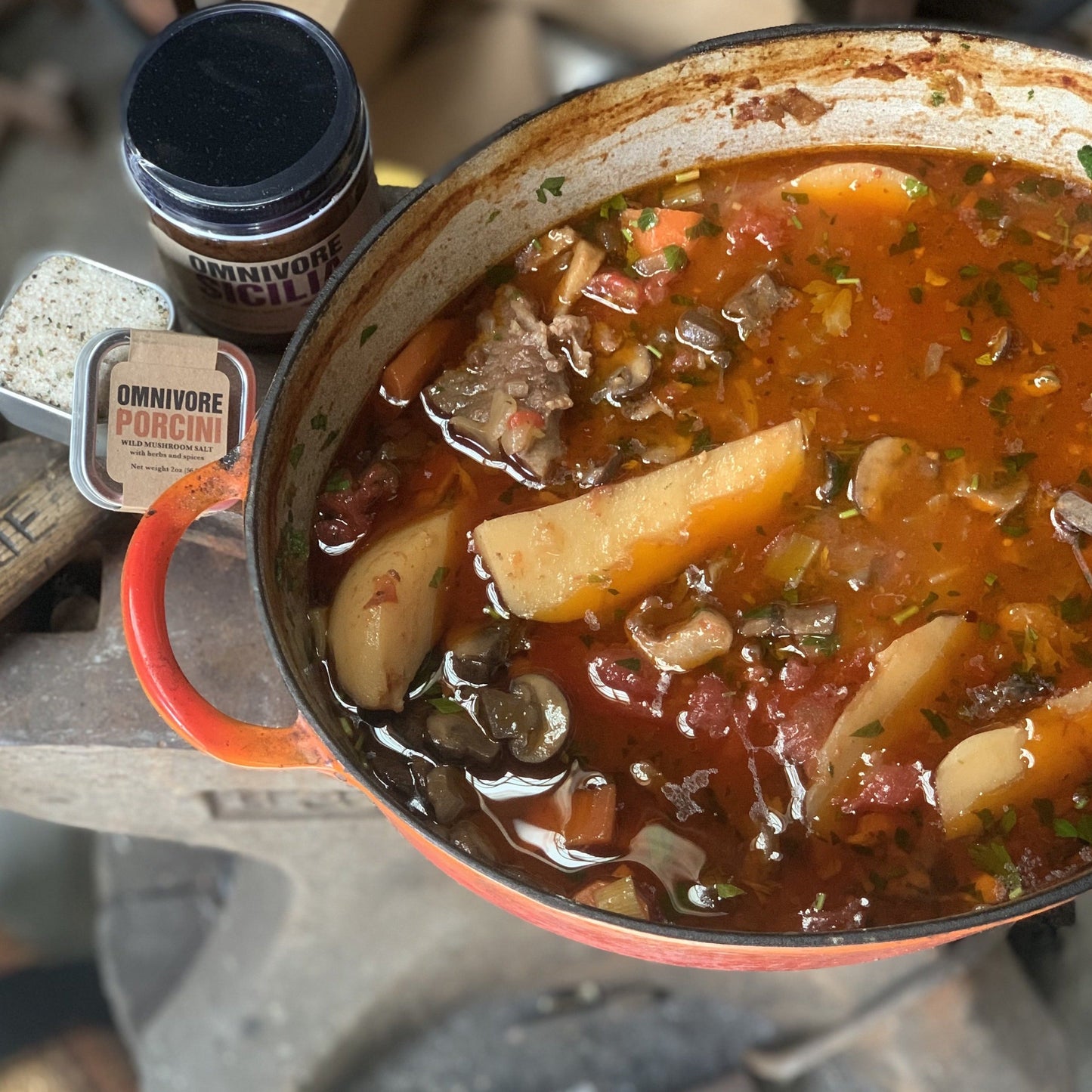 Omnivore Porcini Salt 2 oz. Tin - 6 Tins x 2 oz case