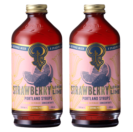 Portland Syrups Strawberry Lemon-Lime Syrup two-pack