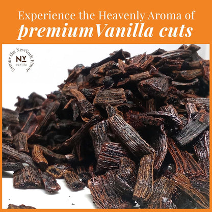 Grade B Vanilla Bean Cuts Bulk for Extract & Baking