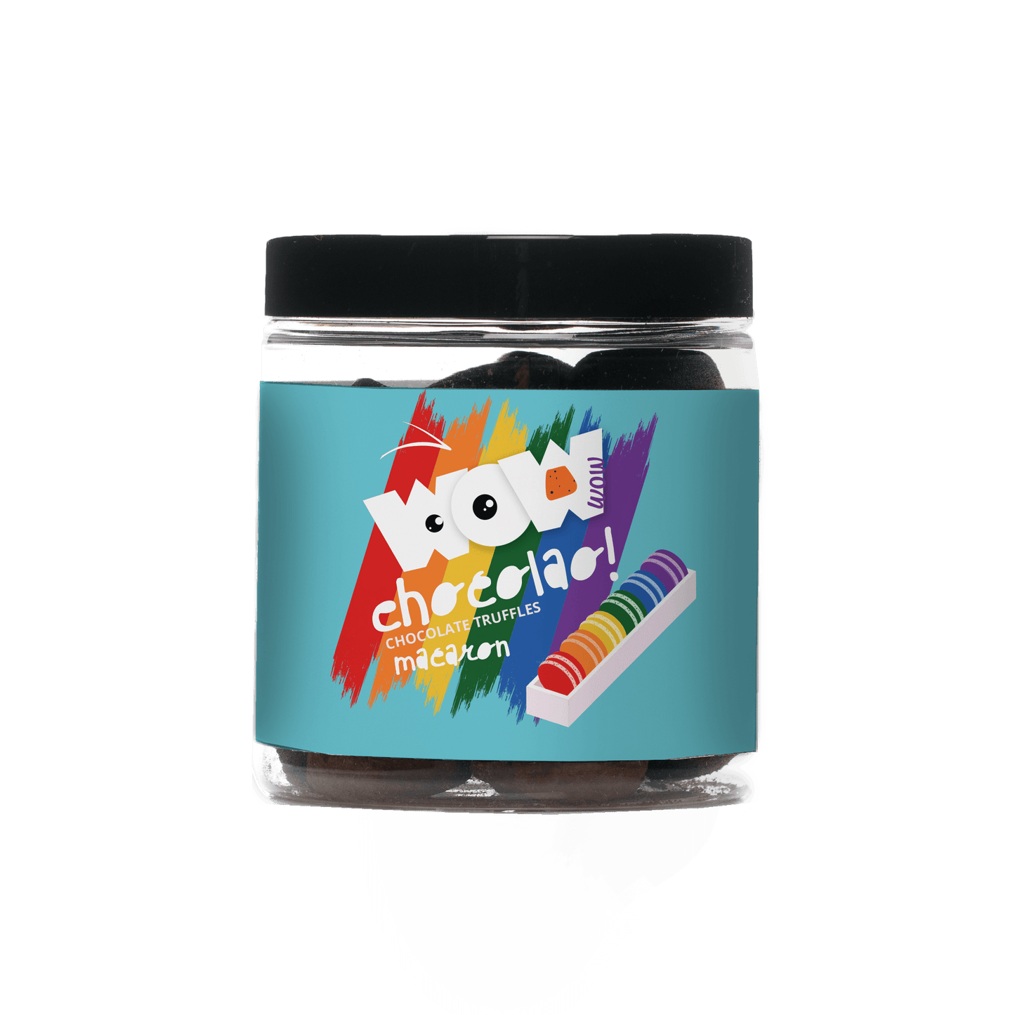 Premium French Macaron Chocolate Truffles - Luxury Gift Jar (130g)