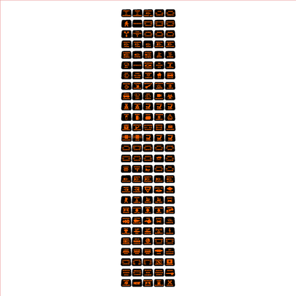 Printed Series Auxiliary Switch Labels (Upfitter) - 2021+ Bronco / F-150 Tremor / F-150 Raptor / Ranger Tremor / 2023+ Super Duty / 25+ Bronco Sport