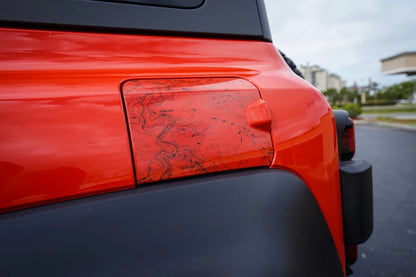 Printed Series Fuel Door Overlay - 2021+ Bronco Raptor