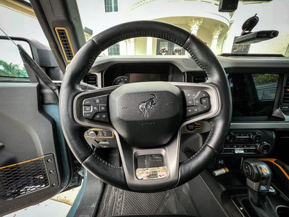 Printed Series Lower Steering Wheel Spoke Overlay - 2021+ Bronco
