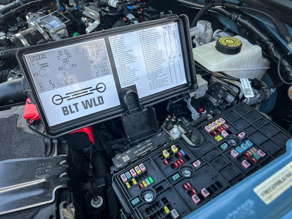 Printed Series Underhood Fuse Box Lid Labels - 2021+ Bronco