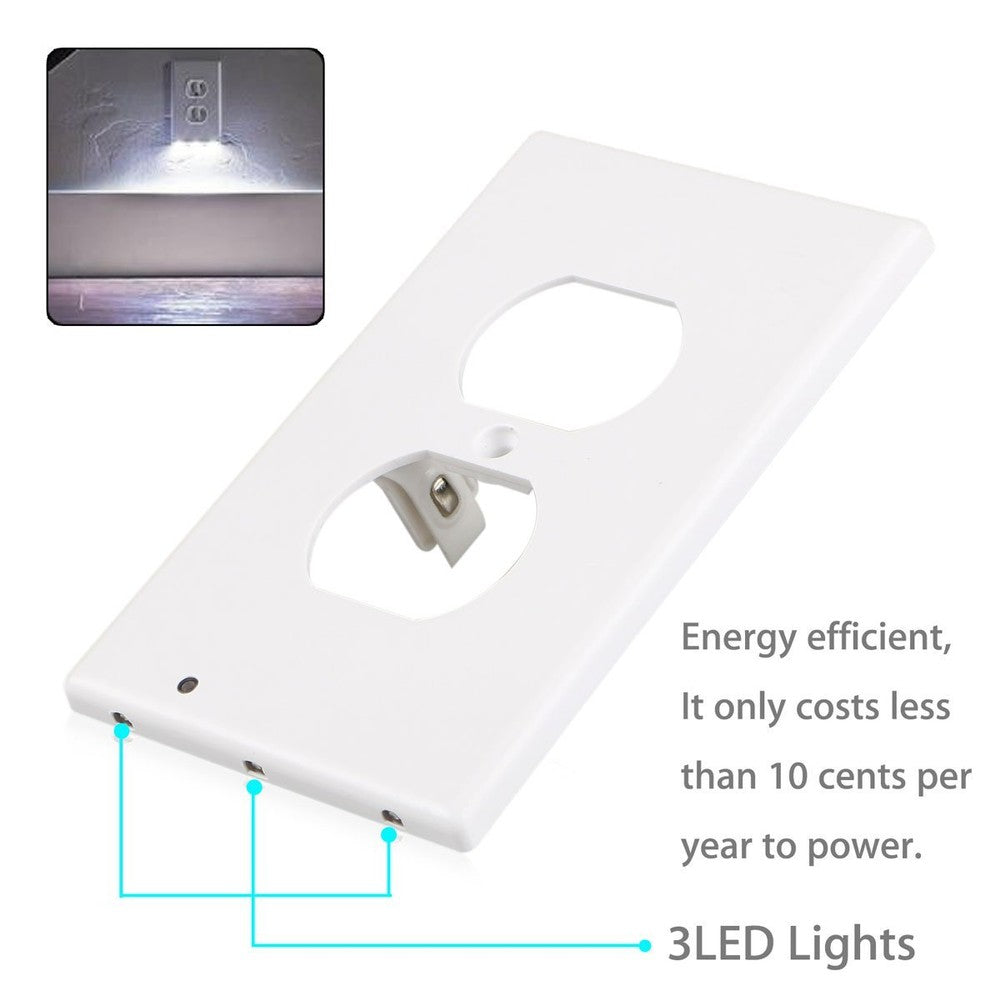 5-Pack Outlet Cover with Built-In LED Night Light - 2 Styles
