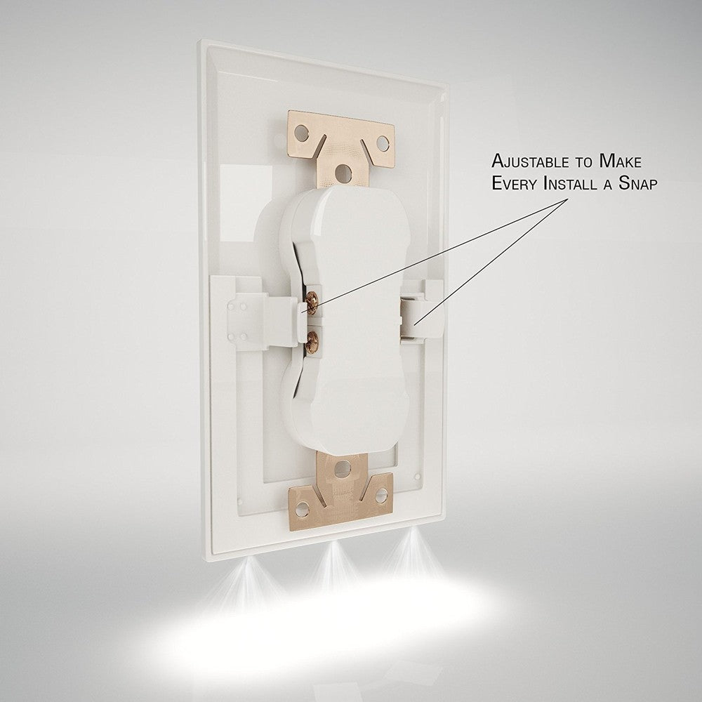 5-Pack Outlet Cover with Built-In LED Night Light - 2 Styles