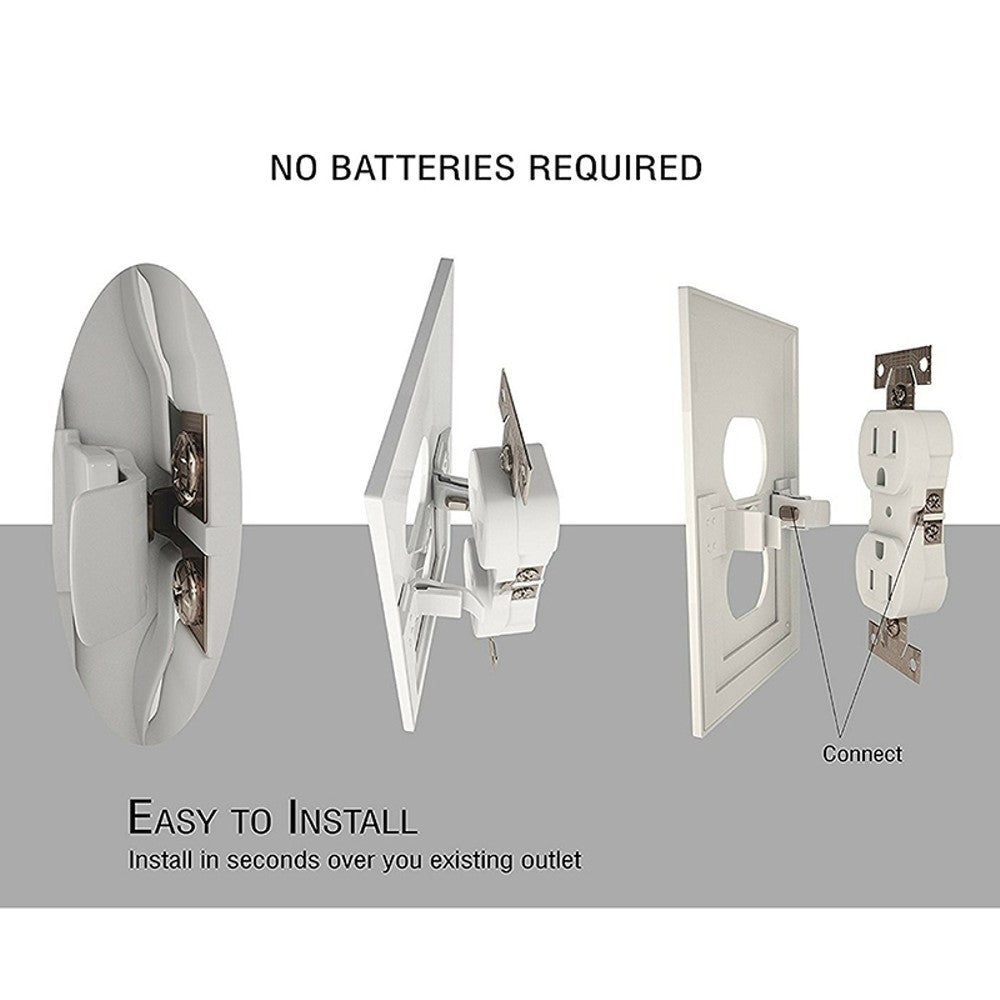 5-Pack Outlet Cover with Built-In LED Night Light - 2 Styles
