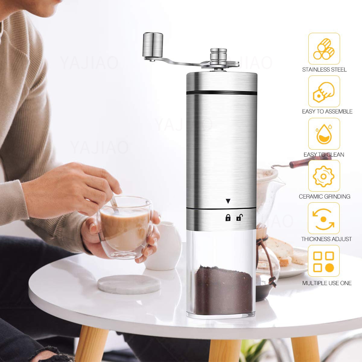 PORTABLE MANUAL COFFEE GRINDER
