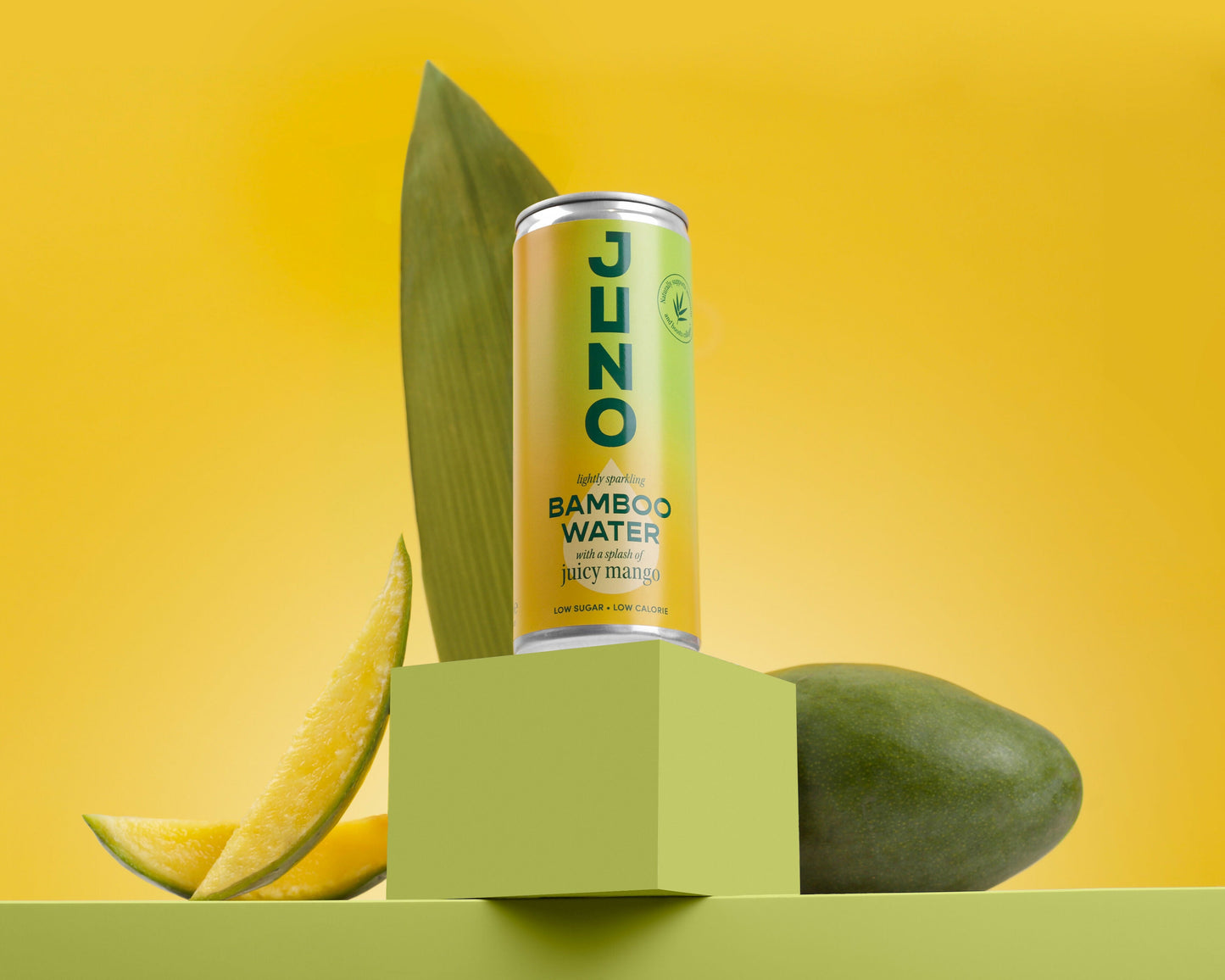 Juno Bamboo Water Juicy Mango Can - 12 Cans x 250 mL case